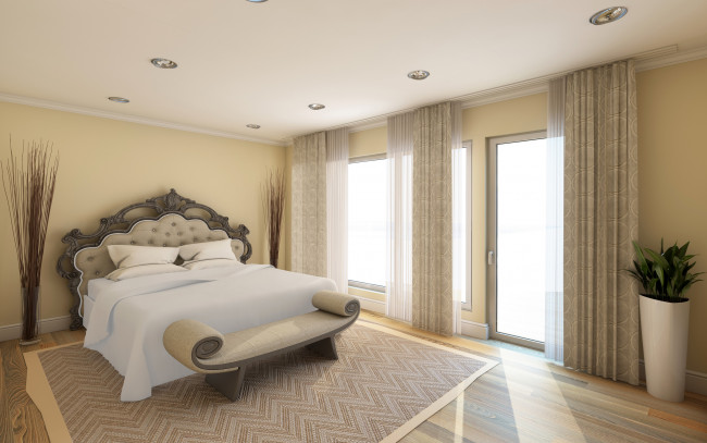Обои картинки фото 3д графика, реализм , realism, постель, кровать, дизайн, спальня