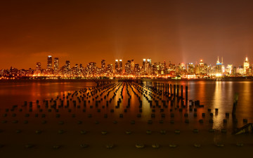 Картинка города нью-йорк+ сша new york city hudson river pier weehawken