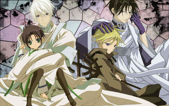 Обои картинки фото аниме, 07 ghost, klein, teito, bastien