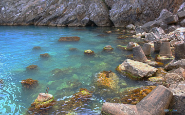 Картинка природа побережье вода скалы камни море