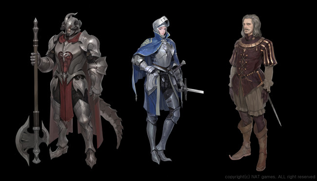 Обои картинки фото видео игры, ---другое, воин, рыцарь, горожанин
