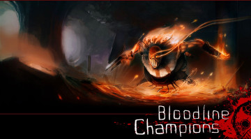 обоя видео игры, bloodline champions, монстр, огонь, пещеры