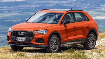 Картинка audi+q3 автомобили audi оранжевый панорама