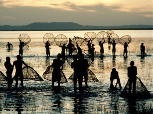 Картинка fishermen zaire africa разное люди