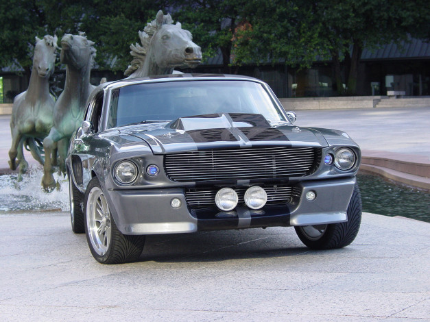 Обои картинки фото mustang, 1967, shelby, gt500, eleanor, автомобили, ford
