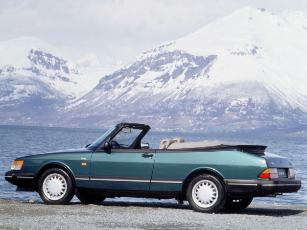 Обои картинки фото saab, 900, convertible, автомобили