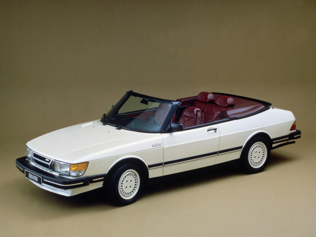 Обои картинки фото saab, 900, convertible, автомобили