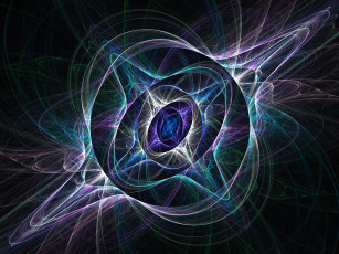 Картинка 3д графика fractal фракталы тёмный абстракция цвета