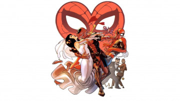 Картинка рисованные комиксы heroes spider-man ninja marvel