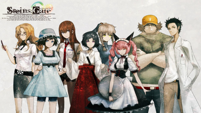 Обои картинки фото аниме, steins, gate, девушки