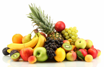Картинка еда фрукты ягоды витамины изобилие