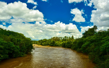 Картинка бразилия сан паулу природа реки озера облака река