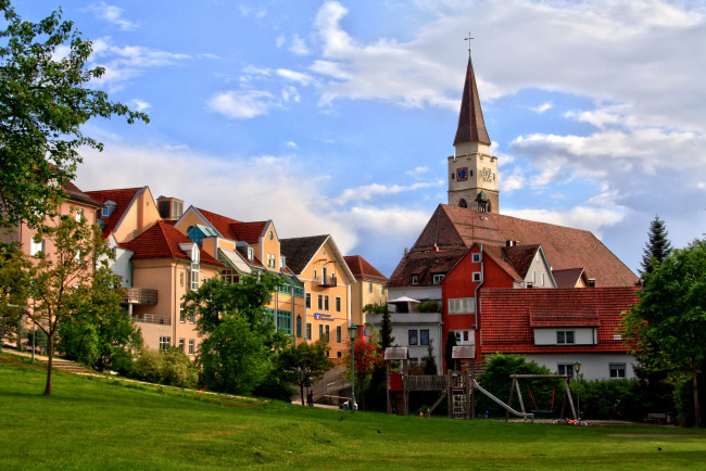 Обои картинки фото германия, эхинген, города, улицы, площади, набережные