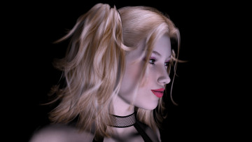 Картинка 3д графика portraits портрет волос губы