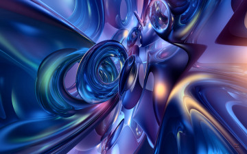 Картинка 3д графика abstract абстракции цвет узор