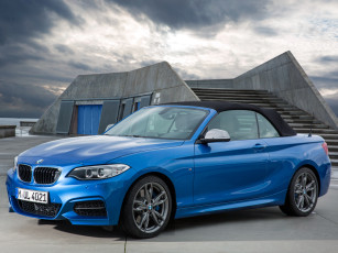 Картинка автомобили bmw f23 cabrio m235i синий 2014г