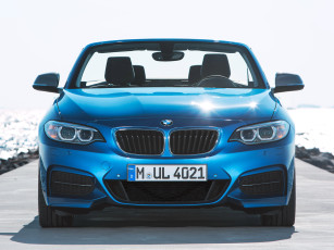 обоя автомобили, bmw, синий, 2014г, f23, cabrio, m235i