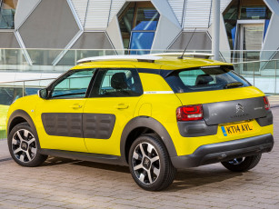 обоя автомобили, citroen, uk-spec, cactus, c4, citroеn, желтый, 2014г