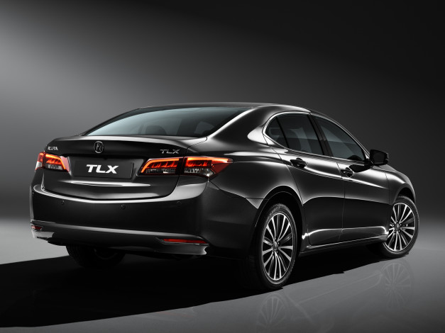 Обои картинки фото автомобили, acura, темный, 2014г, cis-spec, tlx