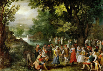 Картинка рисованное живопись свадьба картина Ян брейгель старший жанровая