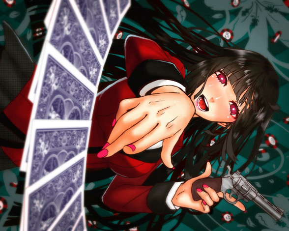 Обои картинки фото аниме, kakegurui, девушка