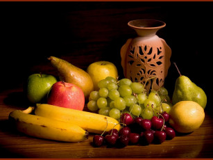 обоя данил, ромодин, простенький, этюд, фруктами, еда, фрукты, ягоды