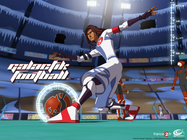 Обои картинки фото мультфильмы, galactik, football