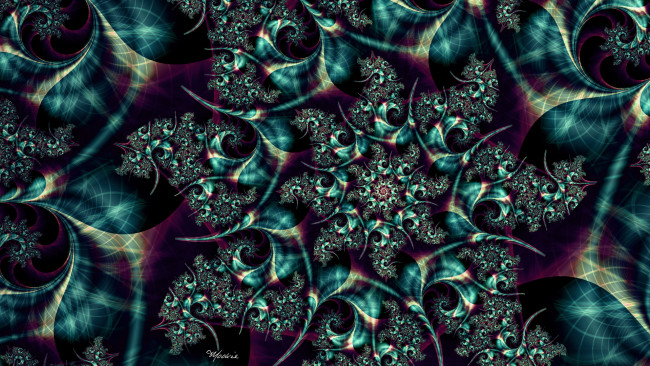 Обои картинки фото 3д, графика, fractal, фракталы, абстракция, узор
