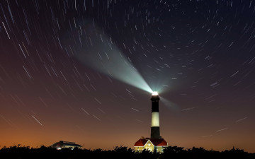 Картинка природа маяки маяк ночь