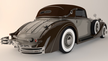 Картинка автомобили 3д 1937 horch 853a sport
