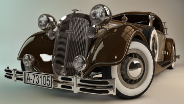 Картинка автомобили 3д 1937 sport horch 853a