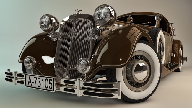 Обои картинки фото автомобили, 3д, 1937, sport, horch, 853a