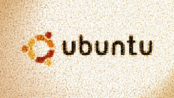 обоя компьютеры, ubuntu linux, логотип