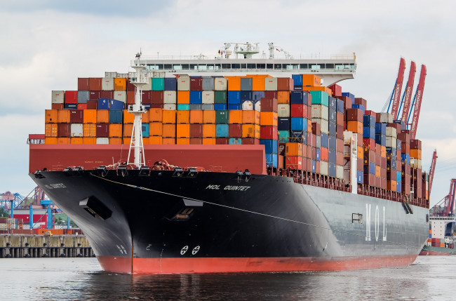 Обои картинки фото mol quintet, корабли, грузовые суда, контейнеровоз