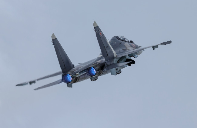 Обои картинки фото авиация, боевые самолёты, su-30, sukhoi