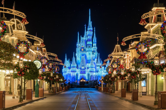 Обои картинки фото magic kingdom, города, диснейленд, магия, волшебство, королевство