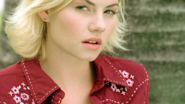 Обои картинки фото девушки, elisha cuthbert, блондинка, лицо, рубашка