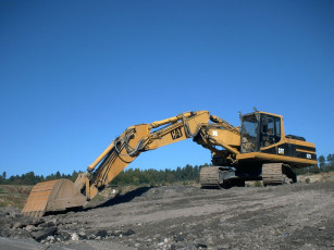 обоя cat325b, техника, экскаваторы