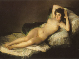 Картинка la maja desnuda обнаженная маха рисованные francisco goya