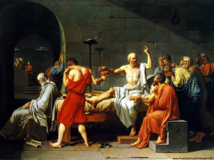 Картинка смерть сократа рисованные jacques louis david