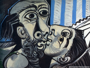 Картинка the kiss рисованные pablo picasso