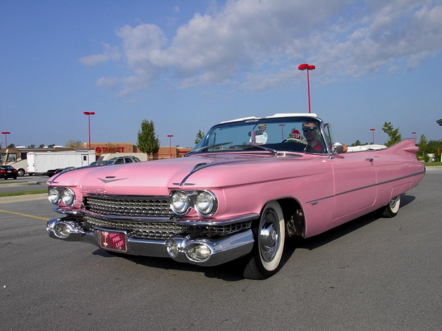 Обои картинки фото 1959, cadillac, convertible, classic, автомобили