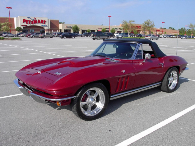 Обои картинки фото 1967, chevrolet, corvette, convertible, classic, автомобили, выставки, уличные, фото