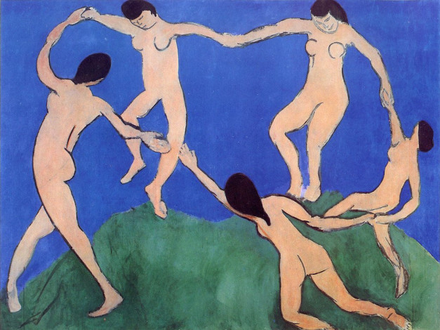 Обои картинки фото the, dance, рисованные, henri, matisse