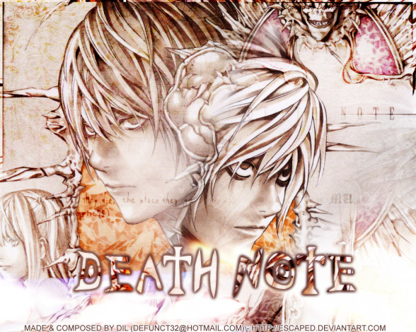 Обои картинки фото dn26, аниме, death, note