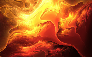 Картинка 3д графика abstract абстракции лава огненные цвета абстракция линии