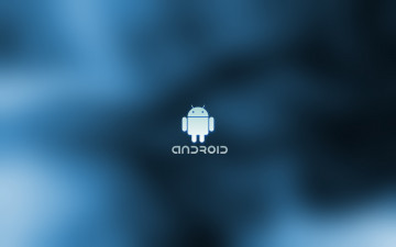 Картинка компьютеры android голубой