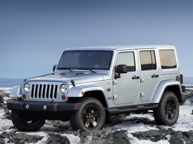Обои картинки фото jeep, wrangler, unlimited, arctic, автомобили