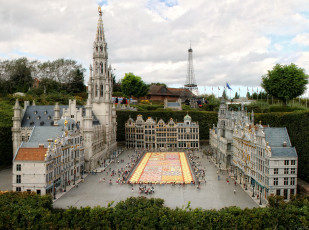 Картинка бельгия брюссель парк мини европа brussels square города