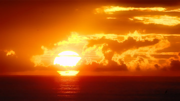 Картинка sunset природа восходы закаты тучи океан закат солнце
